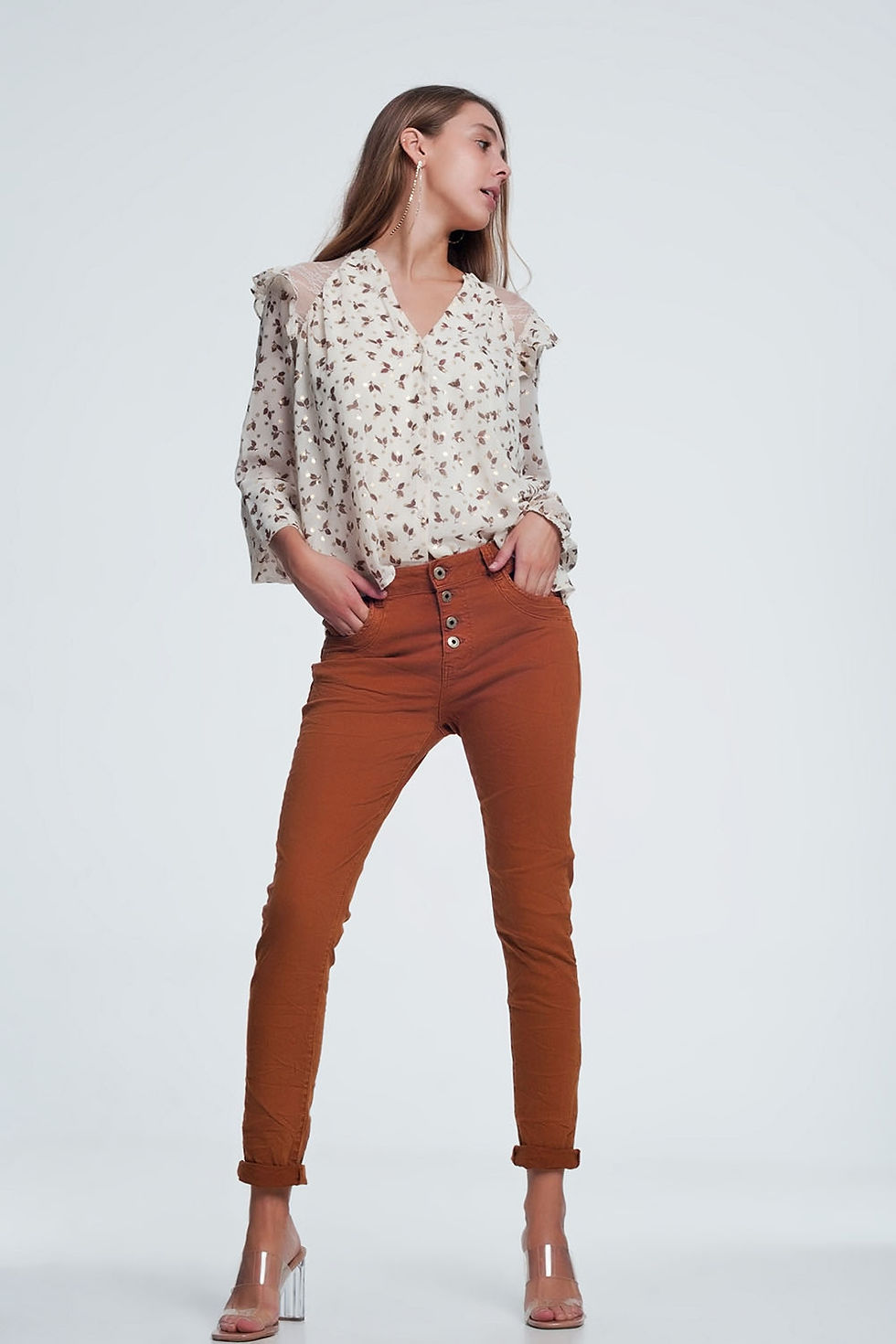 Thumbnail: Caldera Jeans With Button Closure