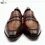 Thumbnail: Square Toe Patina Hand-Painted Calf Leather Loafer
