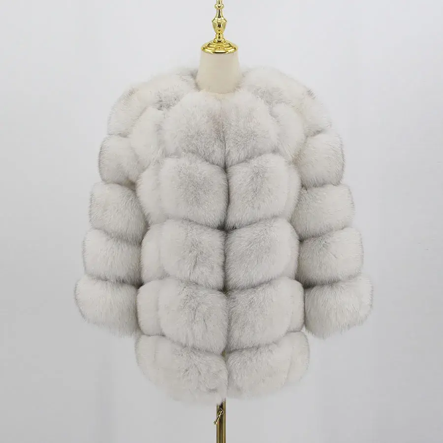 Thumbnail: Pink Java Real Fox Fur Coat (other colors available)
