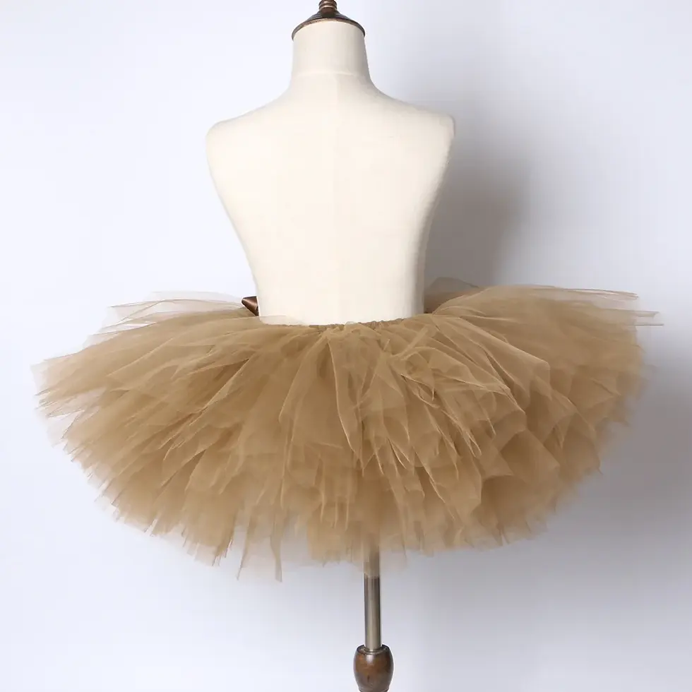 Thumbnail: Brown Baby Girls Tutu Skirt