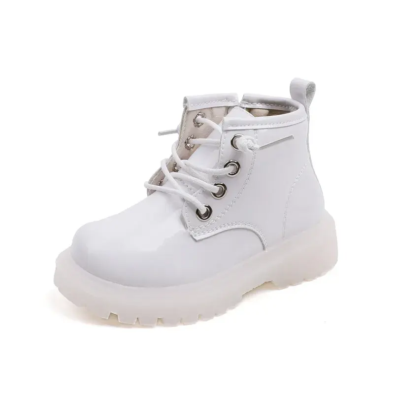 Thumbnail: 2024 New Spring Baby Boots for Girls Leather Waterproof Boys Rubber Ankle Boots