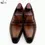 Thumbnail: Square Toe Patina Hand-Painted Calf Leather Loafer
