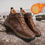 Thumbnail: Anti Slip Thermal Winter Waterproof Genuine Leather Hiking Boots