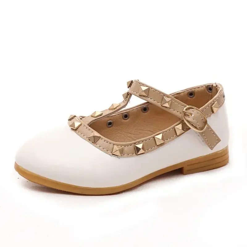Thumbnail: Designer Kids Leather Shoes w/ Rivets
