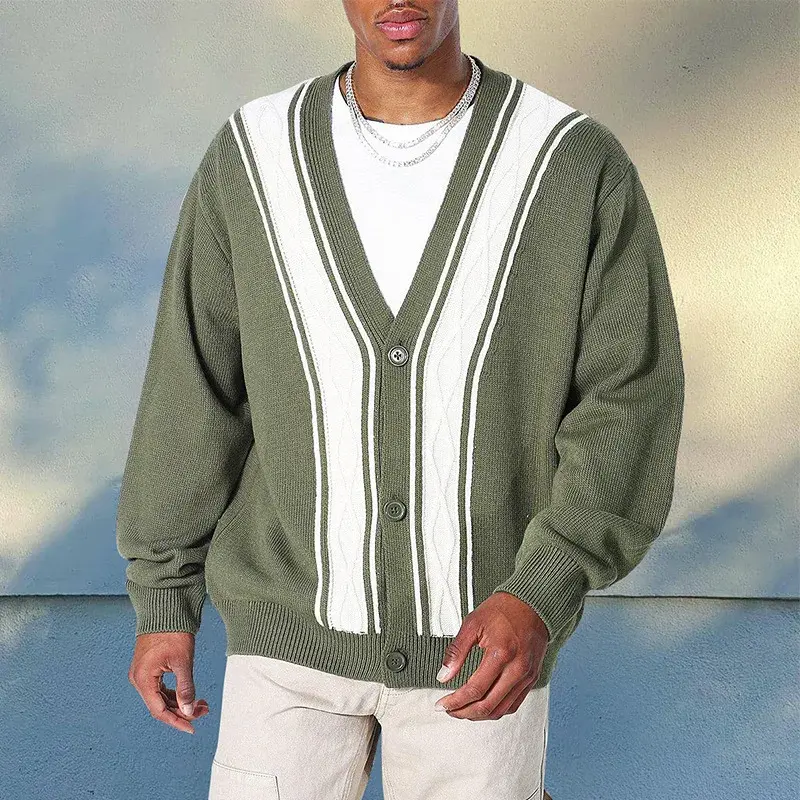Thumbnail: Knitted Long Sleeve Bandana Wool Sweater