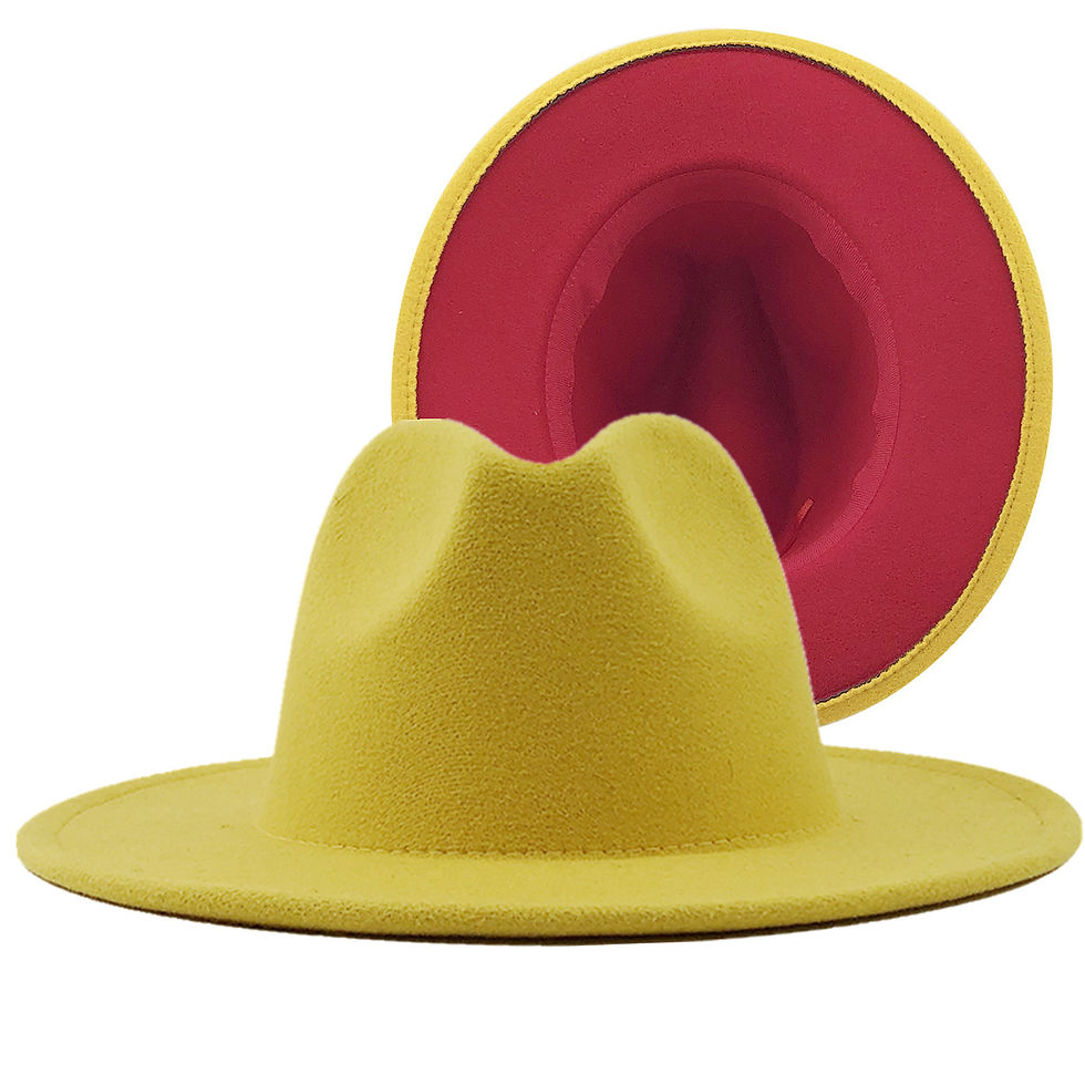 Thumbnail: New Original 2021 Unisex Red Bottom Fedora Hats