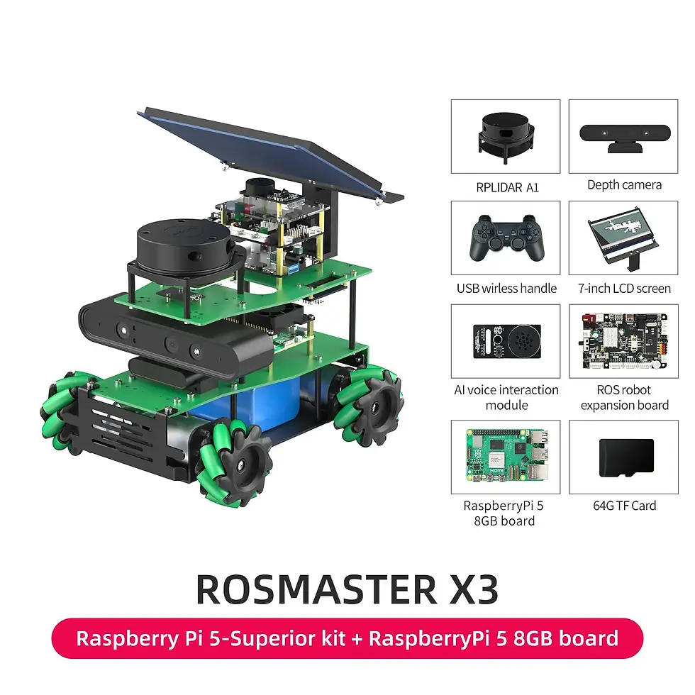 Thumbnail: ROSMASTER X3 ROS2 Robot Aluminum Alloy Frame Autopilot