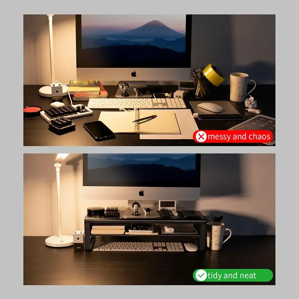 Thumbnail: Data Transfer and Charging Steel Desk Organizer for Laptop Computer
