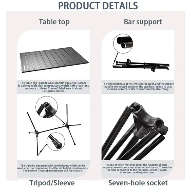 Thumbnail: Ultralight Outdoor Dining Easy Folding Camping Table