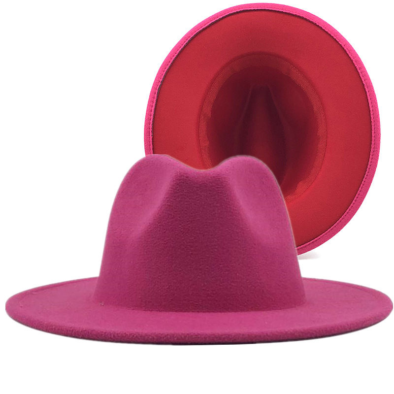 Thumbnail: New Original 2021 Unisex Red Bottom Fedora Hats