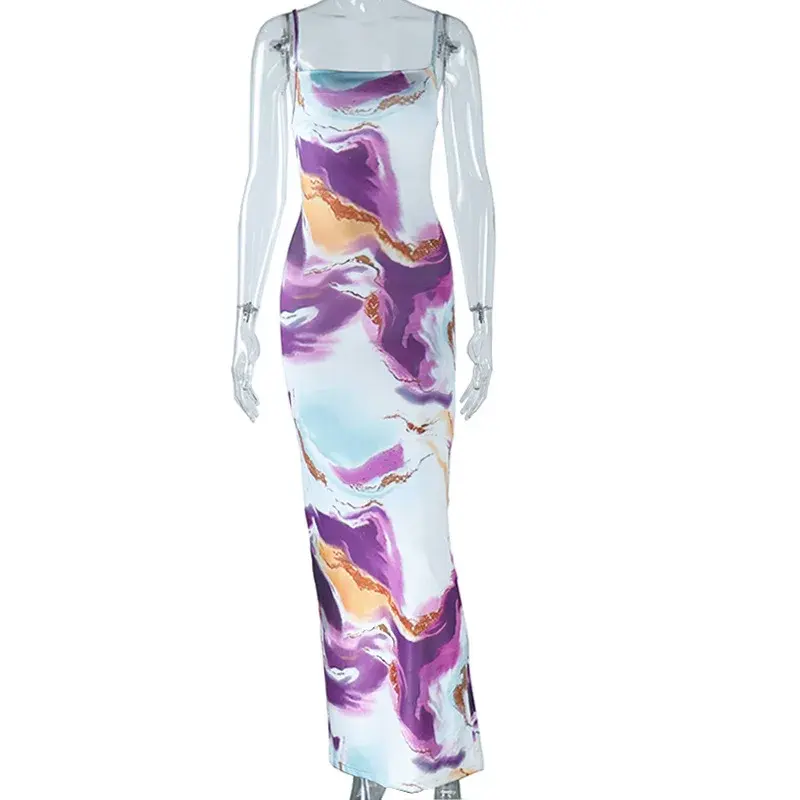 Thumbnail: Sleeveless Maxi Slim-fit Dress