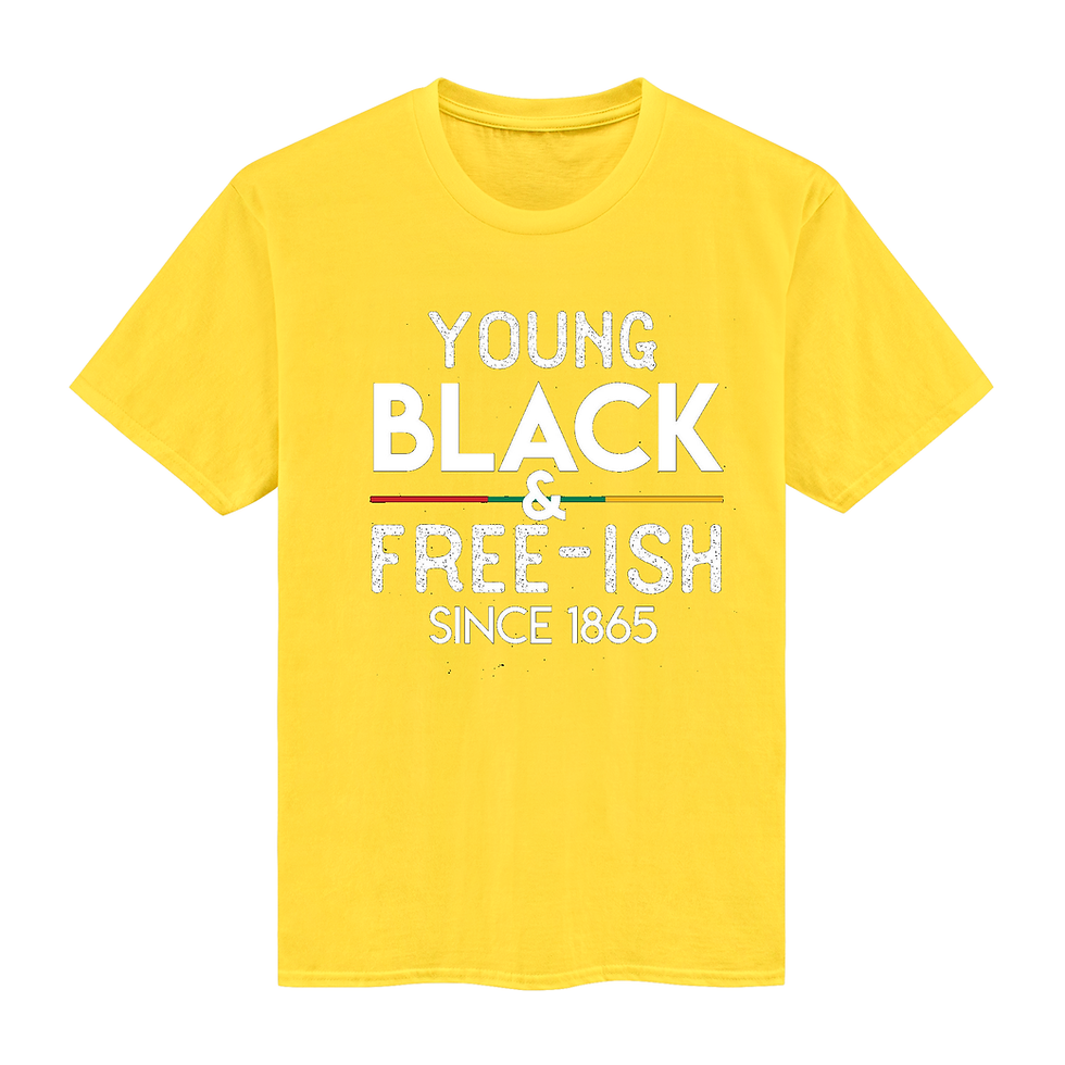 Thumbnail: Young, Black, and Freeish Since 1865 Printed Tees