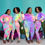 Thumbnail: Tie Dye Printed Elastic 2-pc Plus Size Set