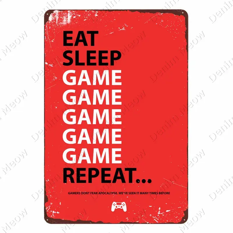 Thumbnail: Vintage Warning Angry Gamer Signs & Posters
