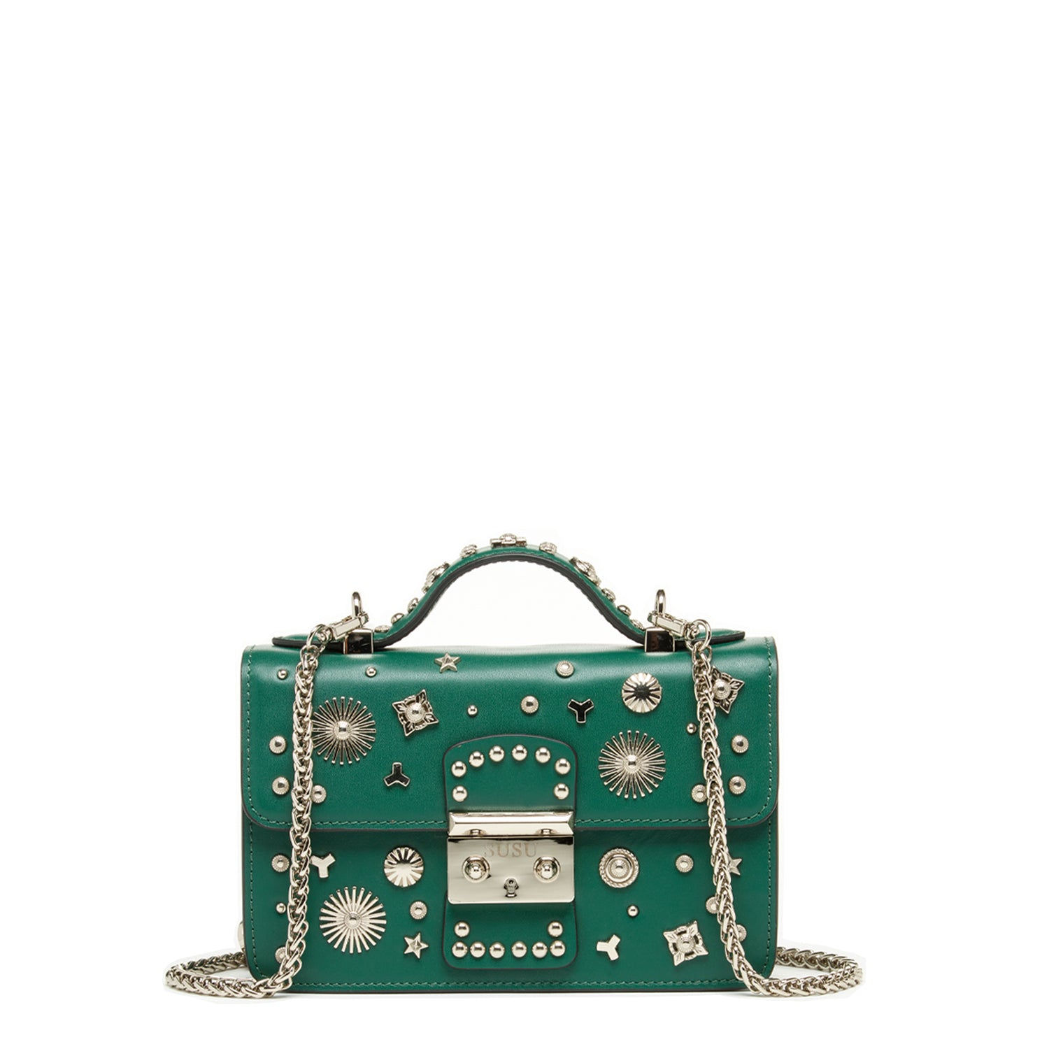 SUSU Angelica Clutch Purse | Dark Green
