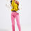 Thumbnail: Stretch Cotton Skinny Jeans in Pink