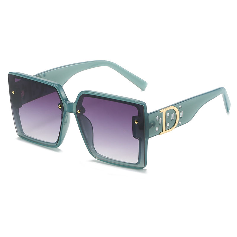 Thumbnail: Large Square Frame D Letter Sunglasses