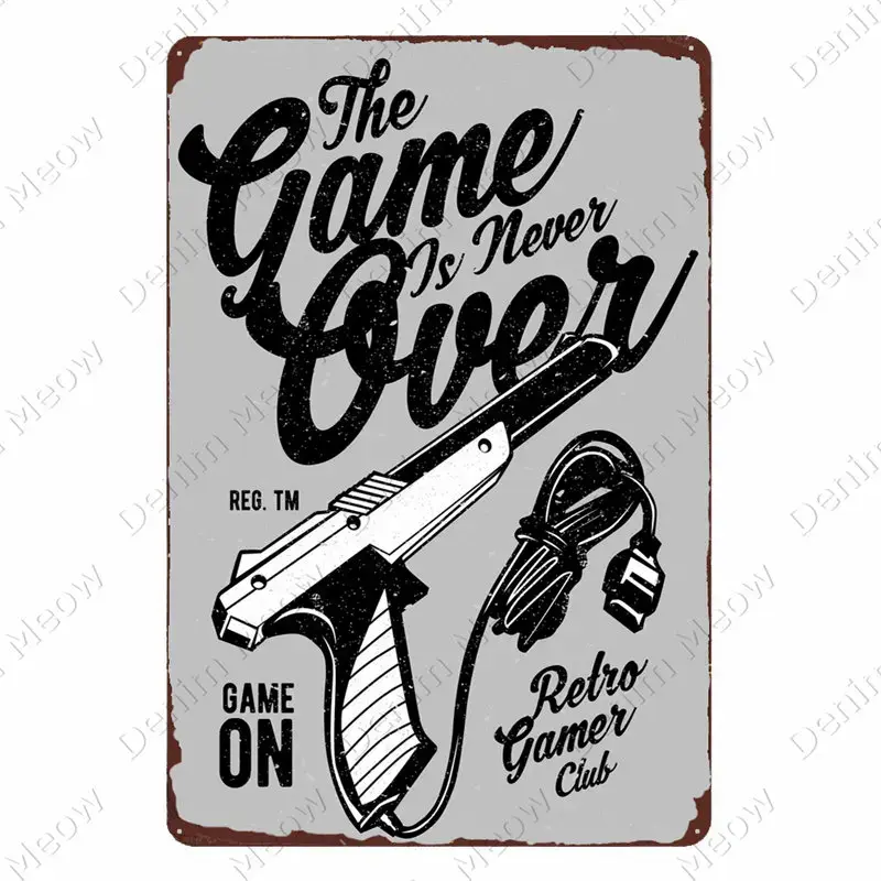 Thumbnail: Vintage Warning Angry Gamer Signs & Posters