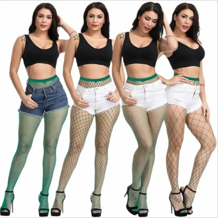 Thumbnail: Multicolor Fishnet Stockings, also available in plus sizes