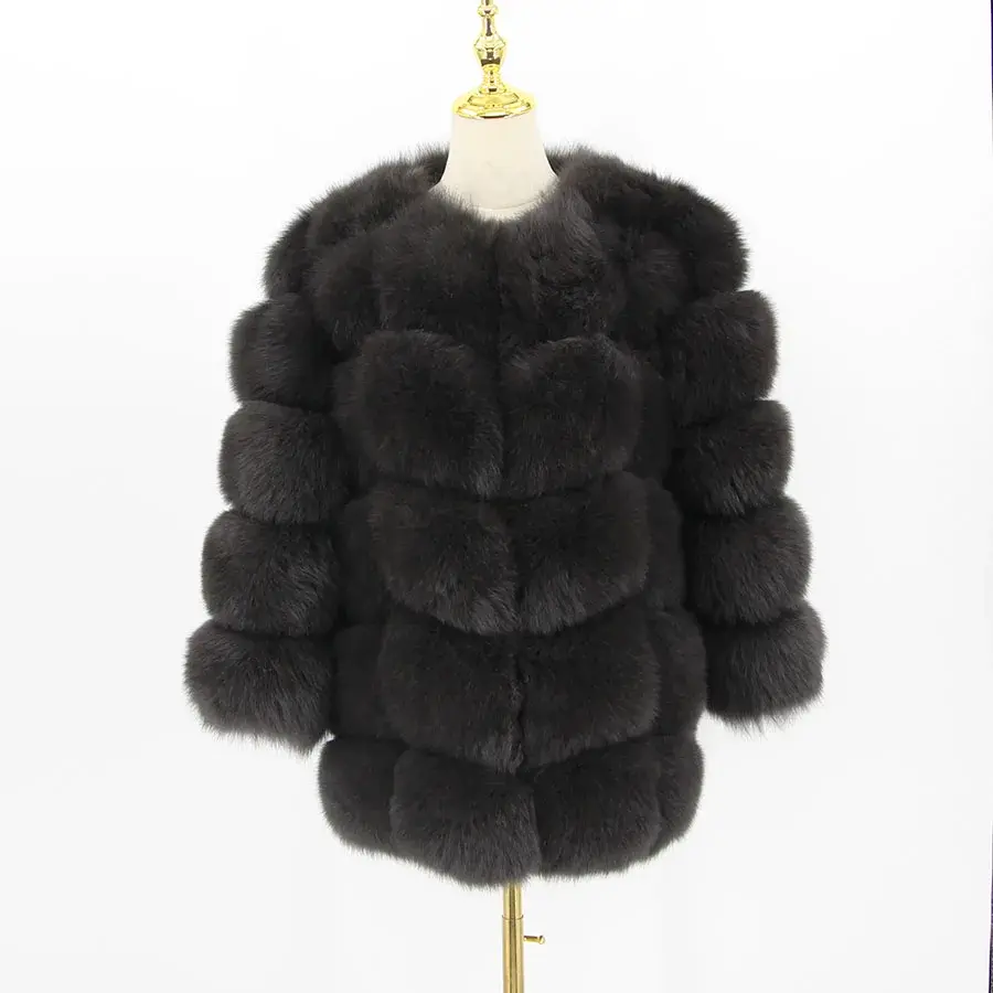 Thumbnail: Pink Java Real Fox Fur Coat (other colors available)