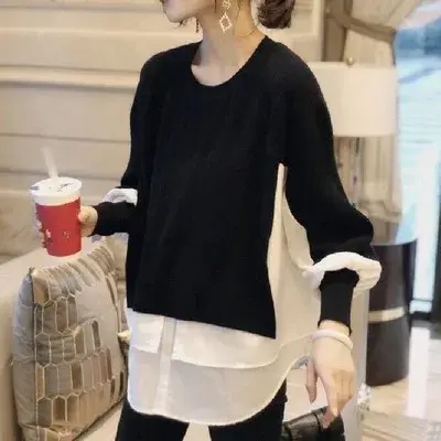 Thumbnail: Winter Casual Loose Pullover Sweater