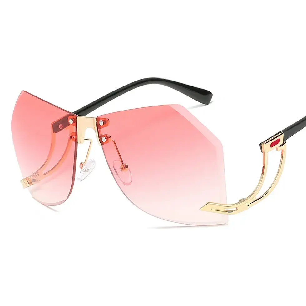Thumbnail: Irregular Rimless Sunglasses