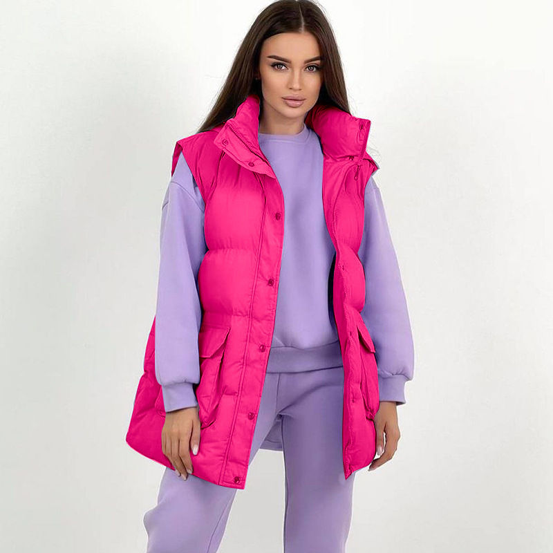 Thumbnail: Ladies Puffy Sleeveless Vest Coats
