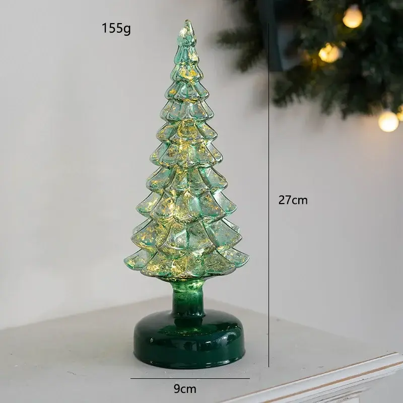 Thumbnail: Glowing Glass Christmas Tree Ornaments