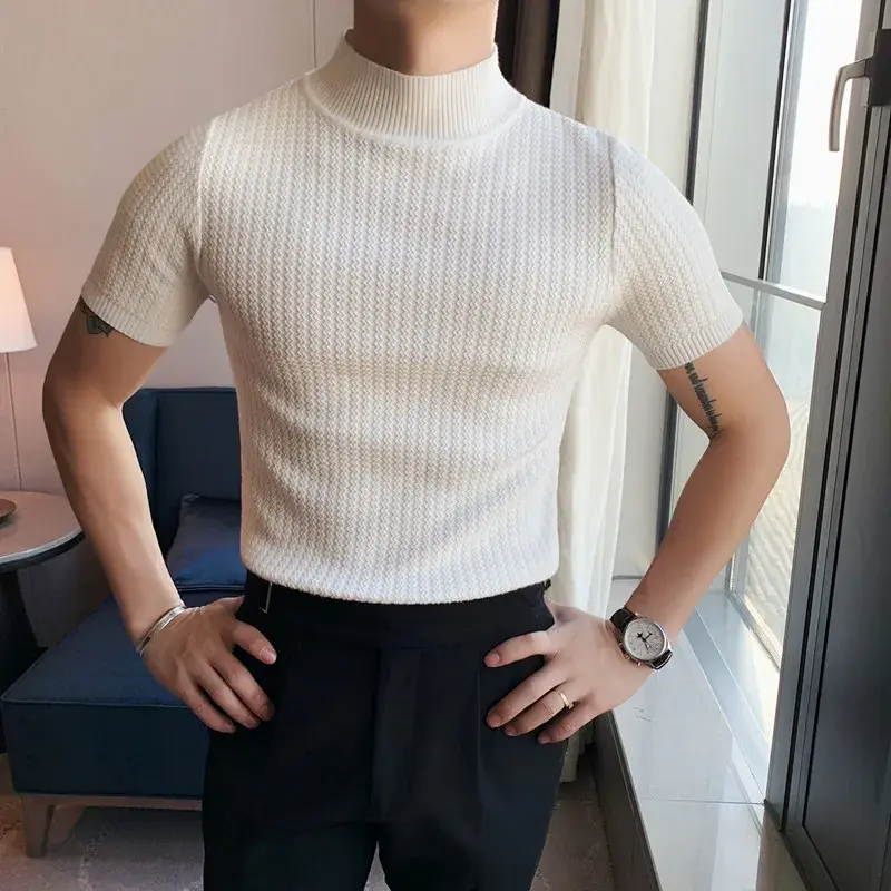 Miniatura: Ropa Hombre Autumn Winter New Turtleneck Sweaters for Men Korean Luxury Men