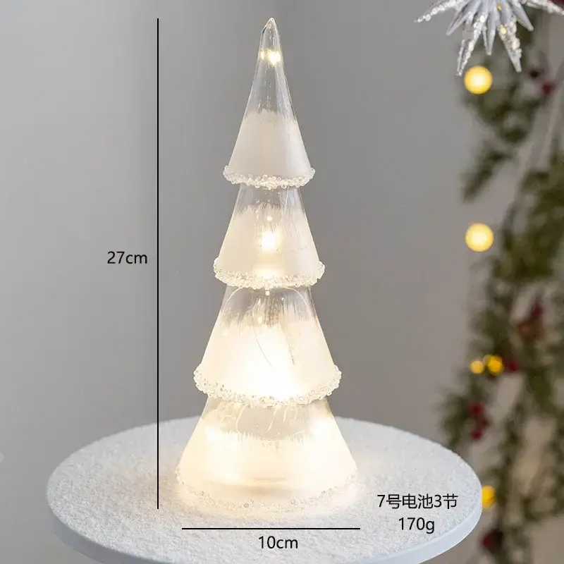 Thumbnail: Glowing Glass Christmas Tree Ornaments