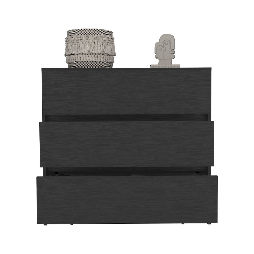 Thumbnail: Dresser Maldus, Three drawers -Black