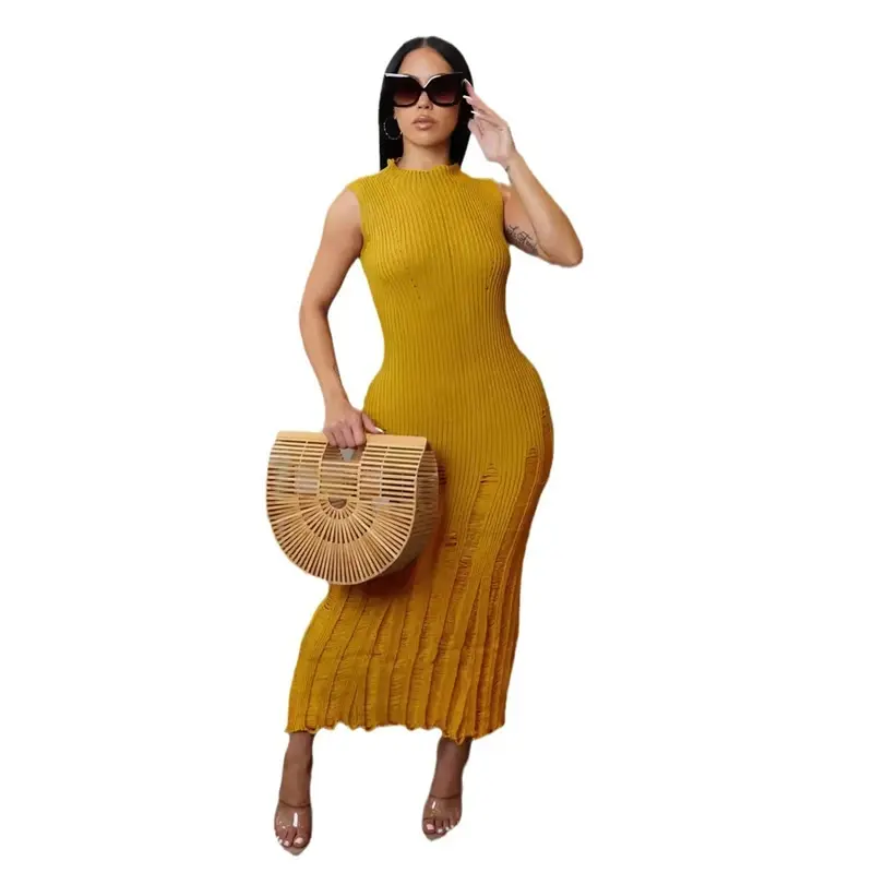 Thumbnail: Modest Chic Casual Knit JerseyMaxi Dress