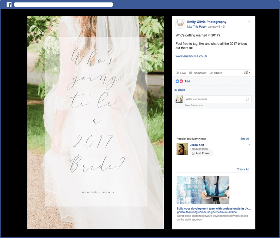 Screenshot of Facebook image