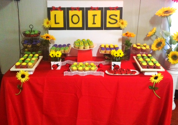LadyBugs & Sunflowers Dessert Table