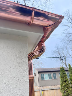 Copper gutters