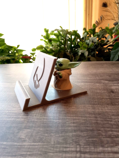 Star Wars Baby Yoda Phone Holder Mount Stand 3d Printed Misitio