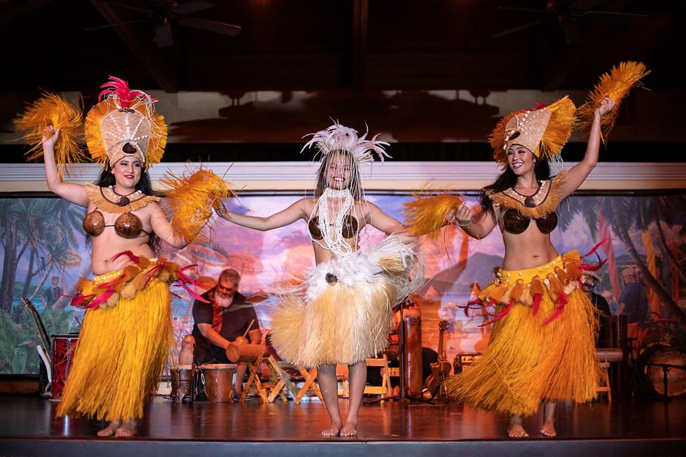 Luau e jantar Wantilan Luau do hotel Loews Royal Pacific Resort, Universal Orlando Resort.