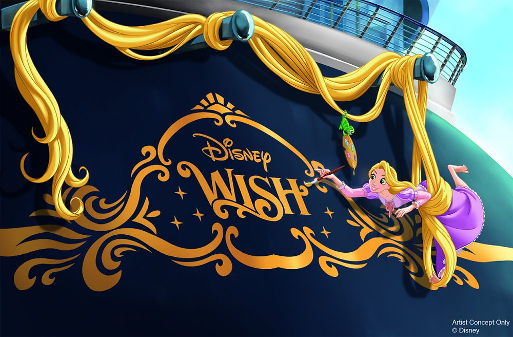 Disney Wish, mais novo navio da frota da Disney Cruise Line.
