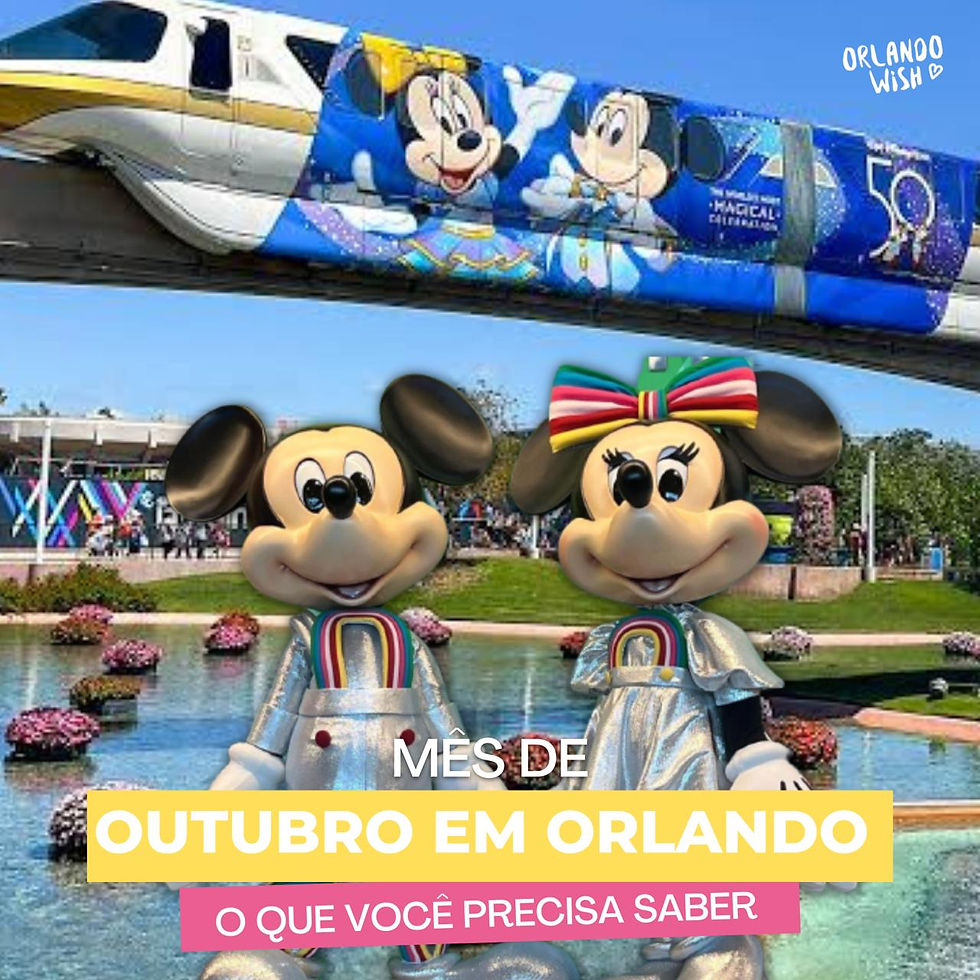 Mês de outubro em Orlando.