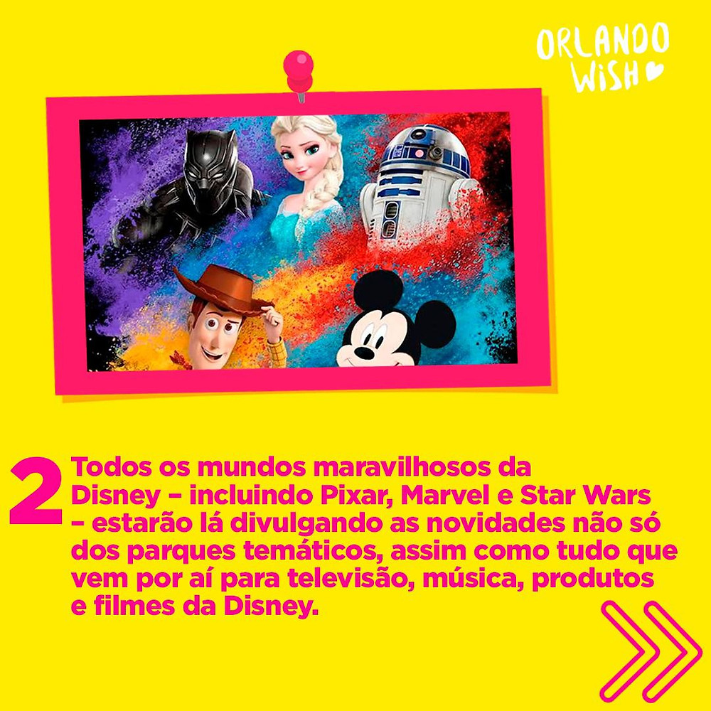D23 Expo 2022, evento na Califórnia de 9 a 11 de setembro.