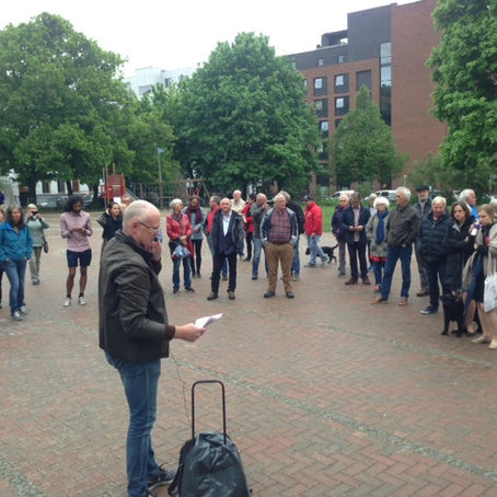 Gatekunst og minner fra Nedre Kampen