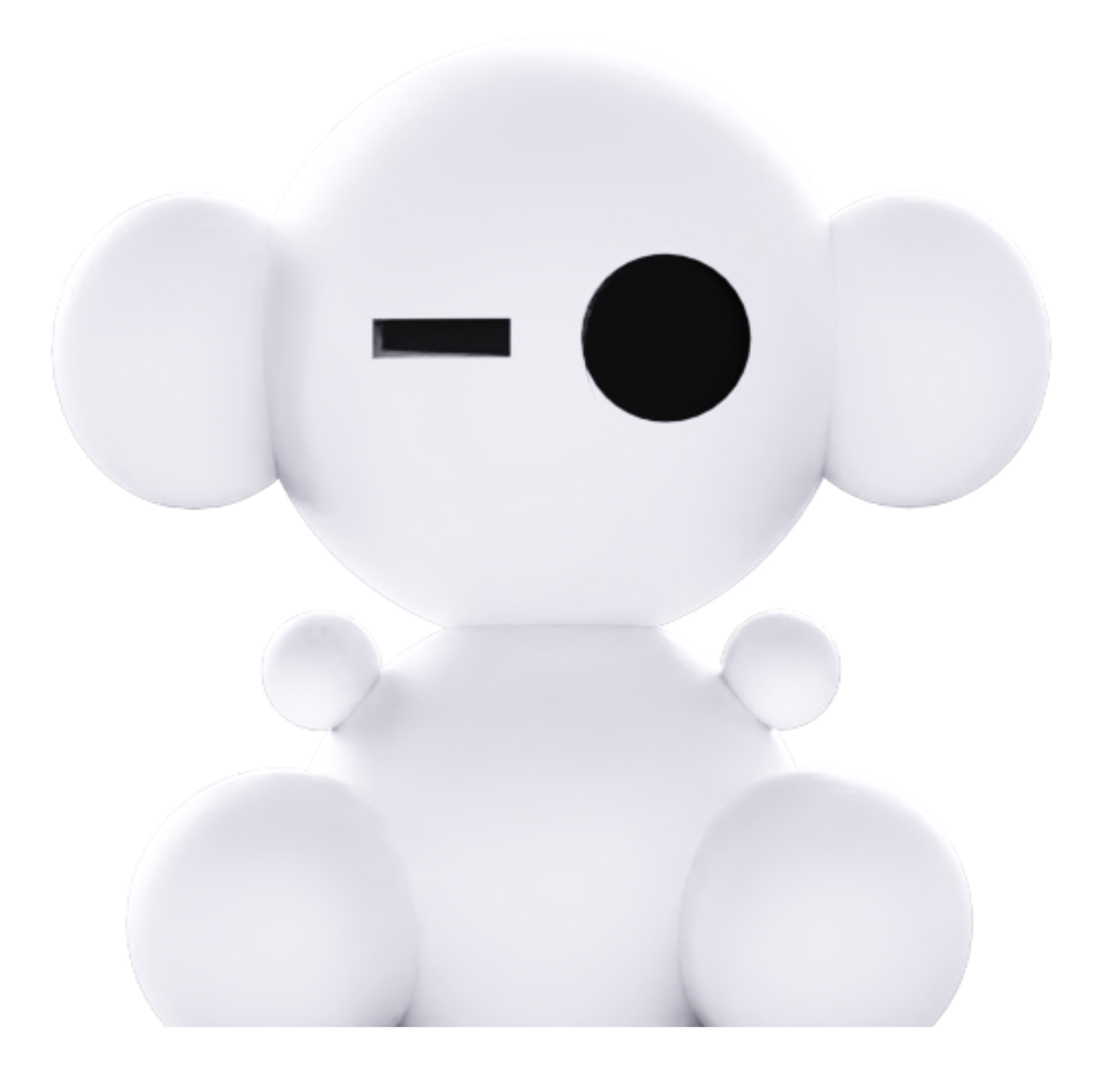Little Pi’s original asymmetric character: a horizontal bar on the viewer’s left and a round eye on the right