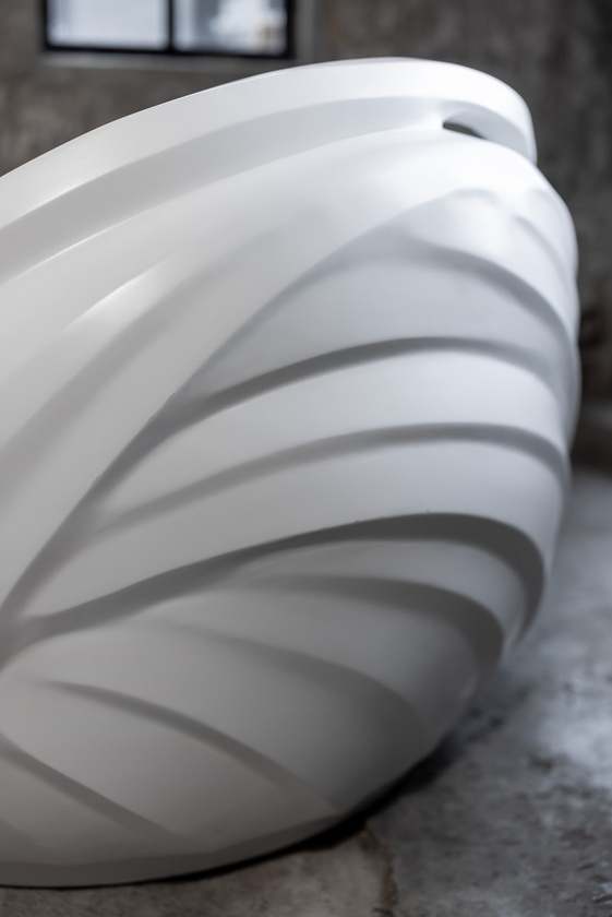Printed and upholstered details of Starz Origin's Re-Imagine chair
