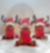 Wood Reindeer Decorations