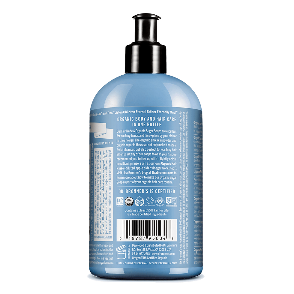 Thumbnail: Dr. Bronner's - Jabón de Azúcar Orgánico 355ml