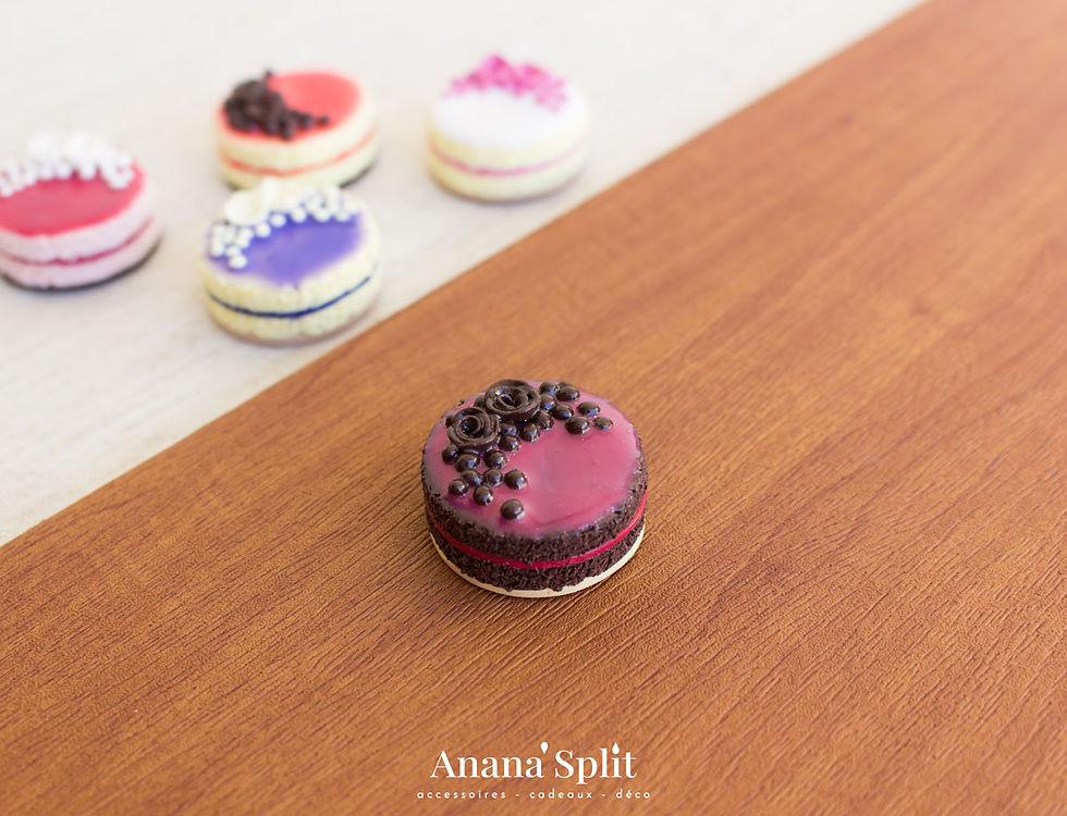 Miniature : magnets gâteaux en pâte polymère