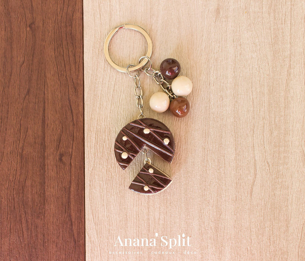 Miniature : porte-clés gâteau opéra au chocolat
