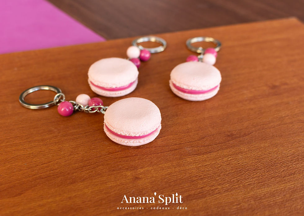 Miniature : Porte-clés macaron