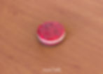 Miniature : magnets gâteaux rond avec glaçage rouge