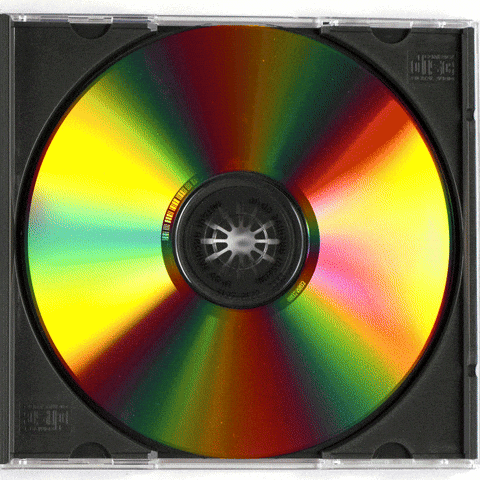 Spinning compact disc